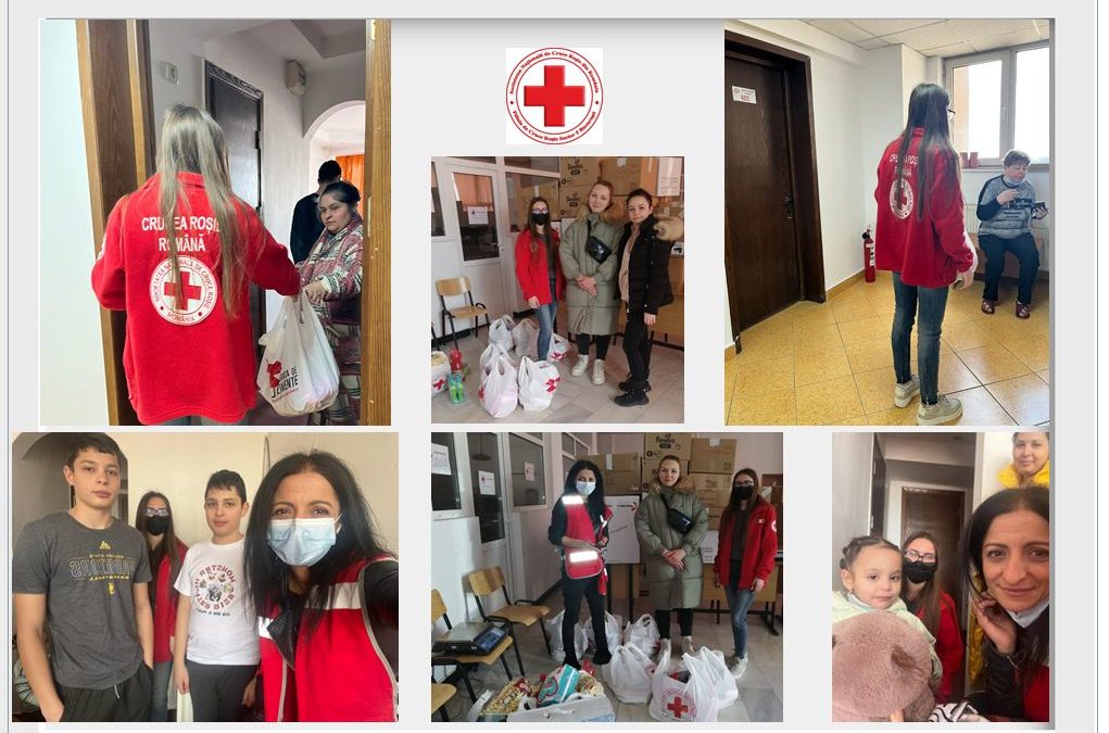 Voluntarii Crucea Roșie